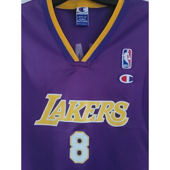 Kobe Bryant #8 Champion Kid’s Jersey Size Medium 10-12 Los Angeles Lakers - Picture 2 of 11